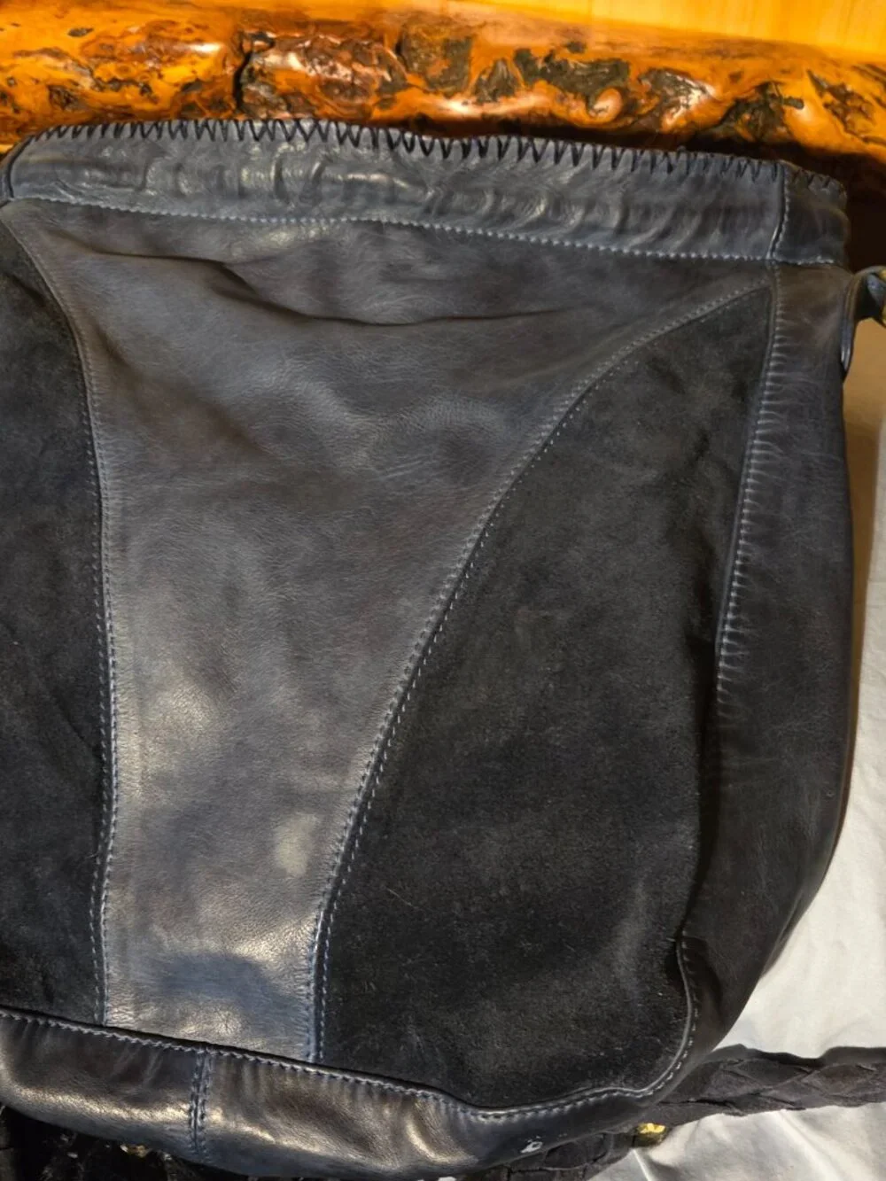 Free People Leather Boho Bag. - Picture 3 of 8